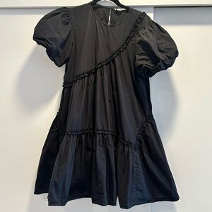Anthropologie Asymmetric Ruffle Dress